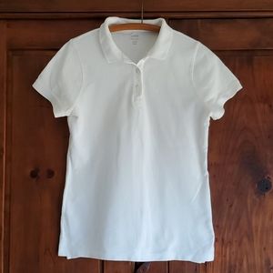 J CREW white short sleeve top. Size M